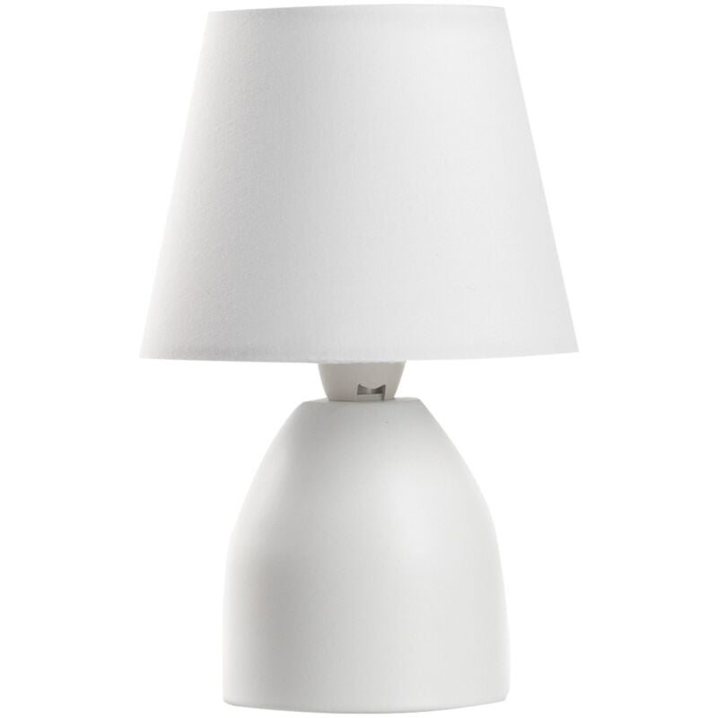 foto del prodotto nano lampada da tavolo e14, bianco, 13 cm x h 19 cm onli