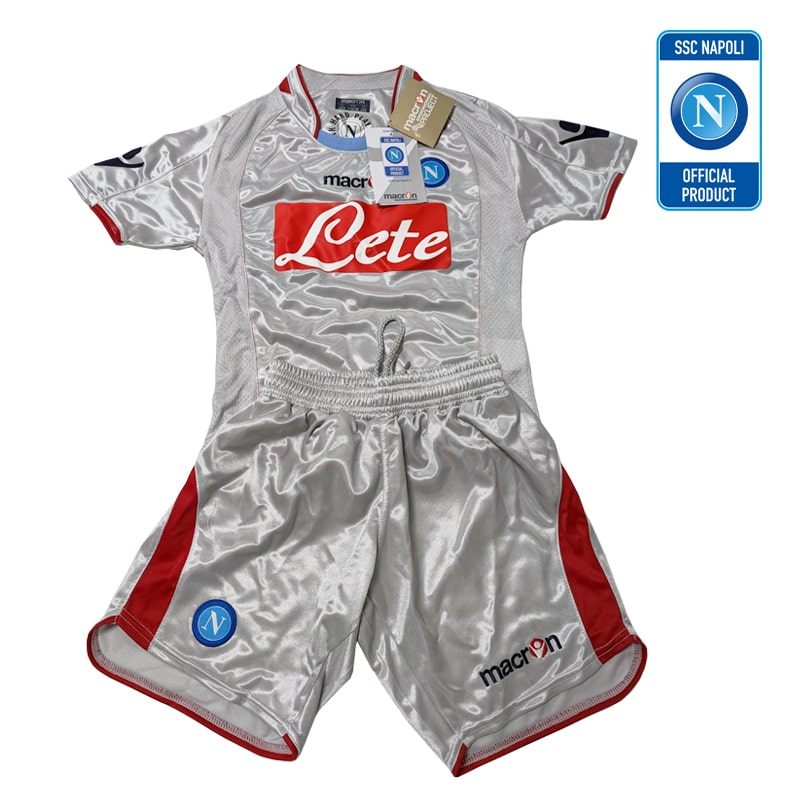 foto del prodotto napoli kit macron kids gara 2 pantaloncino maglia 4xs