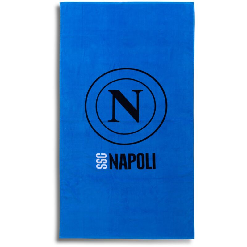 foto del prodotto napoli, telo mare napoli, asciugamano spiaggia o piscina, 100 spugna di cotone, 90x170 cm, prodotto ufficiale hermet