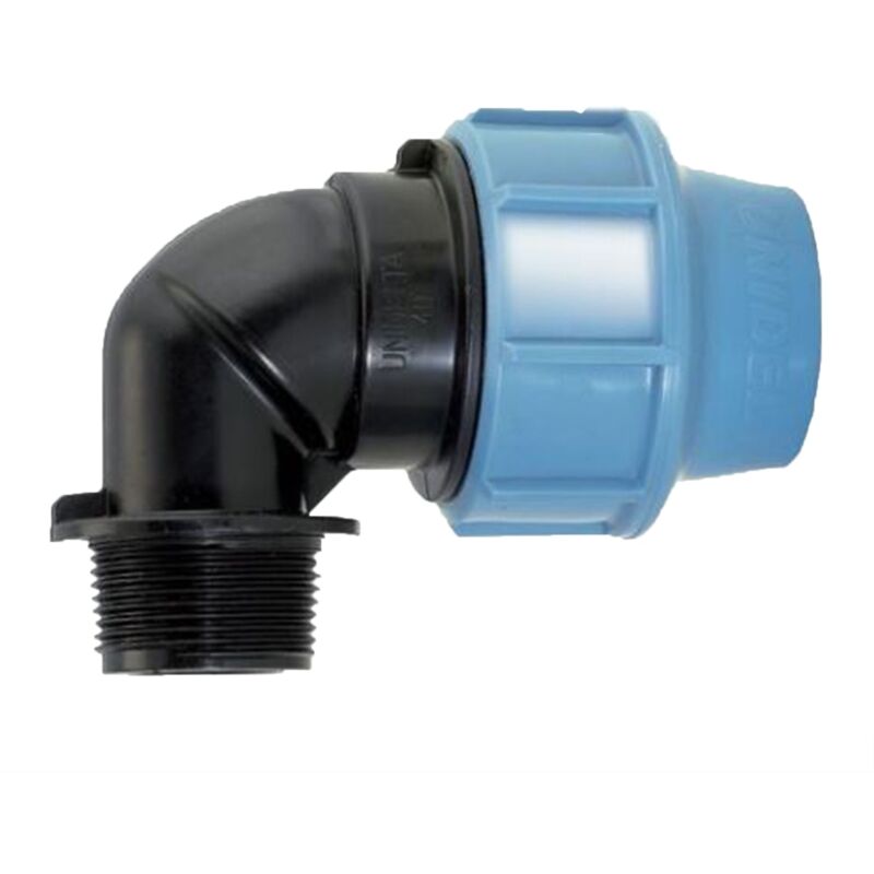 foto del prodotto nardi gomito a 90 con derivazione maschio in polipropilene per irrigazione e giardinaggio pn 16 bar 20 x 1 2 