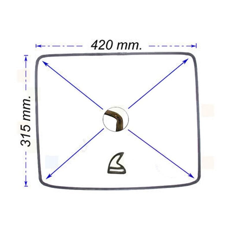 foto del prodotto nardi guarnizione porta forno nardi da 60cm misure 31,5 x 42