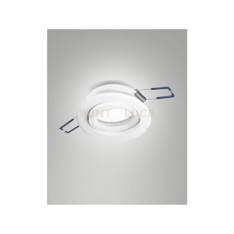 foto del prodotto narka faretto incasso tondo orientabile d.8,2cm h2,5 bianco attacco gu10