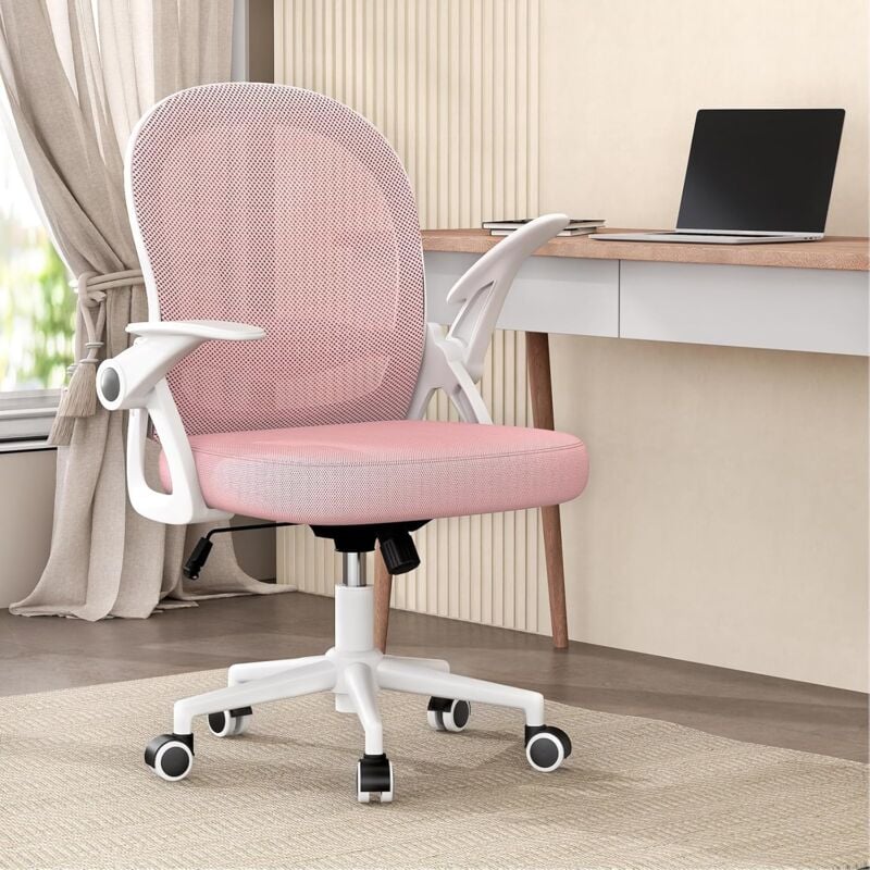 foto del prodotto naspaluro sedia da ufficio ergonomica sedie da scrivania con braccioli regolabili in rete traspirante sedia girevole altezza regolabile