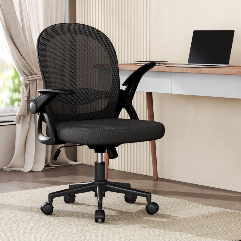 foto del prodotto naspaluro sedia da ufficio ergonomica sedie da scrivania con braccioli regolabili in rete traspirante sedia girevole altezza regolabile