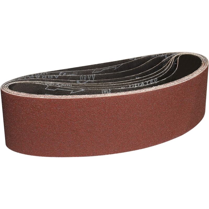foto del prodotto nastri abrasivi 100x915 mm 8 pezzi di nastro abrasivo grana 80 per levigatura e lucidatura con levigatrice a nastro portatile sollbry