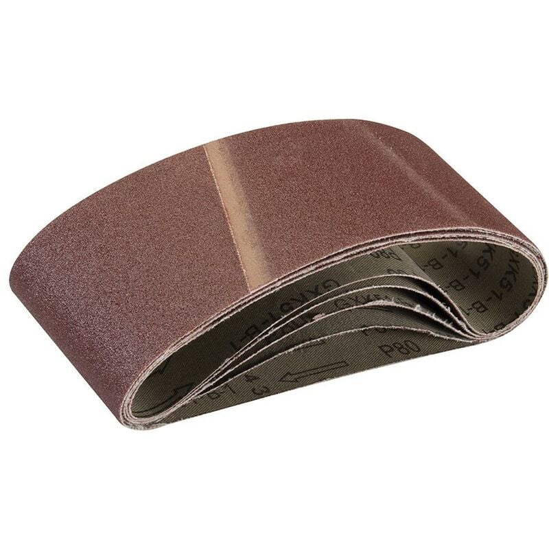 foto del prodotto nastri abrasivi 75 x 457 mm 5 p.zi grana 80
