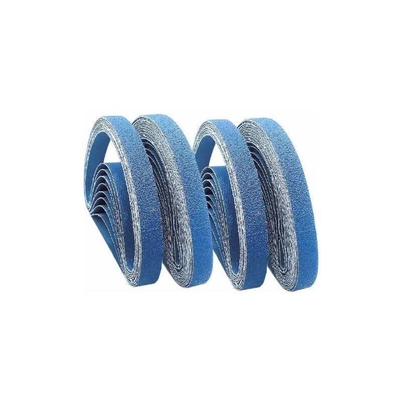 foto del prodotto nastri abrasivi in corindone allo zirconio, 13 x 457 mm, grana 120 per black decker, levigatura di metallo, legno, rimozione ruggine, vernici set
