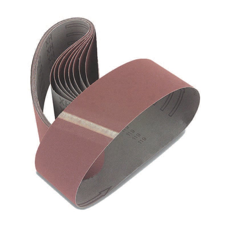 foto del prodotto nastri carta abrasiva per levigatrici a nastro mm.105x620 grana 40 blister da pz.3