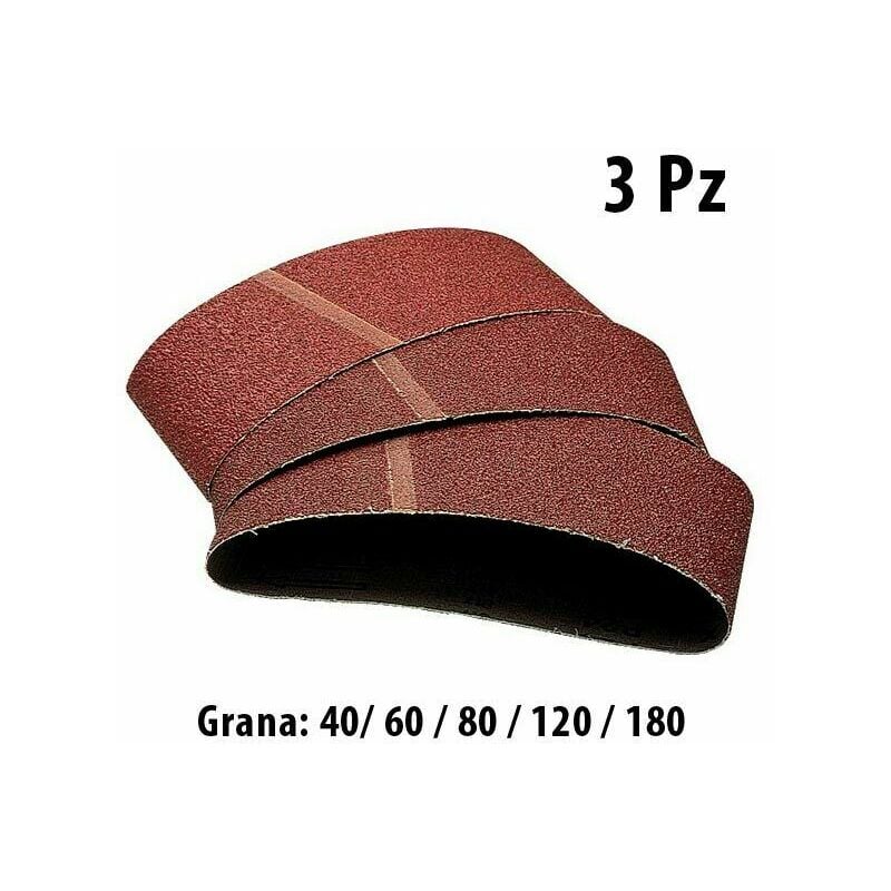 foto del prodotto nastri tela abrasivi per levigatrice a nastro 75 x 533 grana wolfcraft grana 80