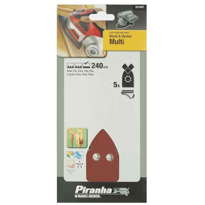 foto del prodotto nastri triangolari grana 240 per levigatrici black and decker x31457 xj