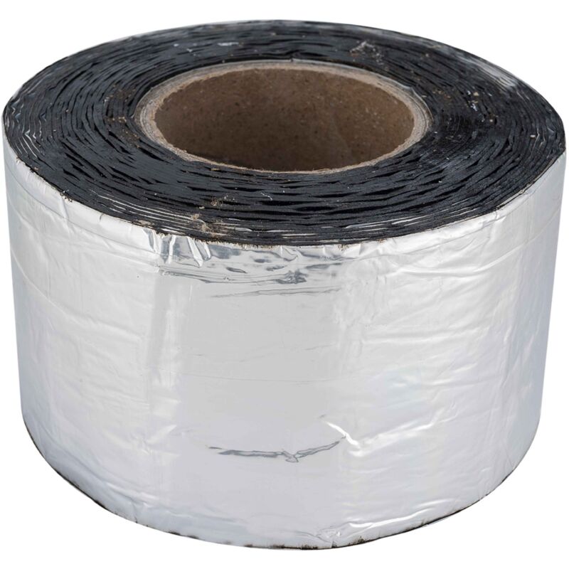 foto del prodotto nastro 15cmx10m impermeabile in alluminio e bitume