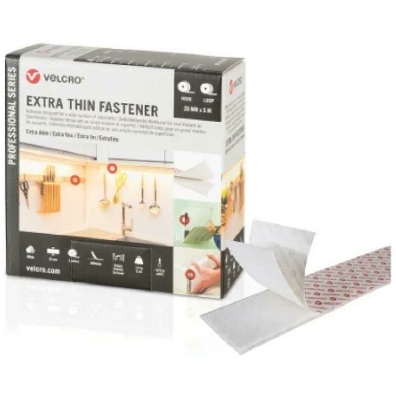 foto del prodotto nastro 20mm x 5 m white vel ps20019