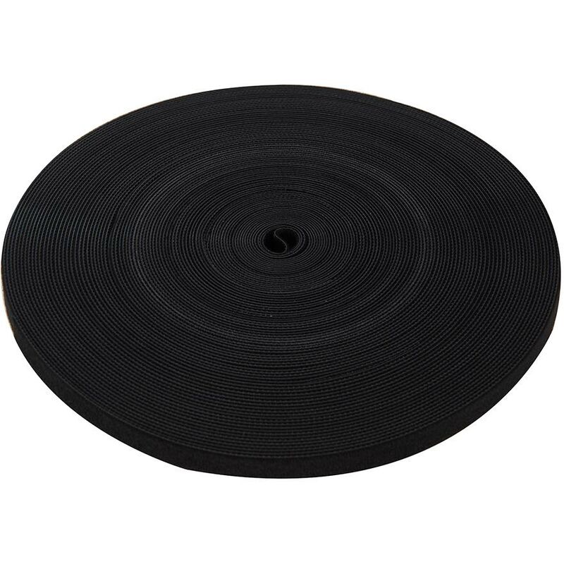 immagine 0 del prodotto nastro a fissaggio a strappo nero 13 mm x 25 m