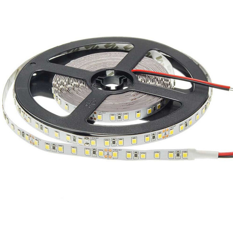 foto del prodotto nastro a led 9.6w m dimmable dc24v 120 led m 1200lm m ip20 neutro bianco 4500k 5m