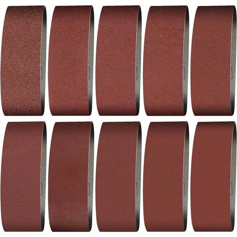 foto del prodotto nastro abrasivo 100x915 mm grane 240 60 80 120 150 240 400 nastro abrasivo per levigare, lucidare e spolverare, ideale per legno 12 pezzi 