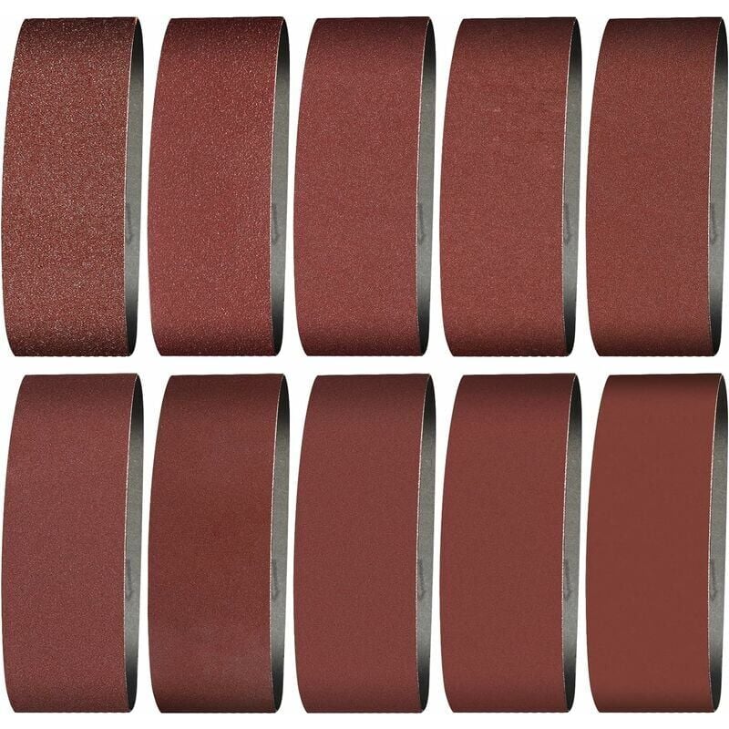 foto del prodotto nastro abrasivo 100x915 mm grane 240 60 80 120 150 240 400 nastro abrasivo per levigare, lucidare e spolverare, ideale per legno 12 pezzi fdc