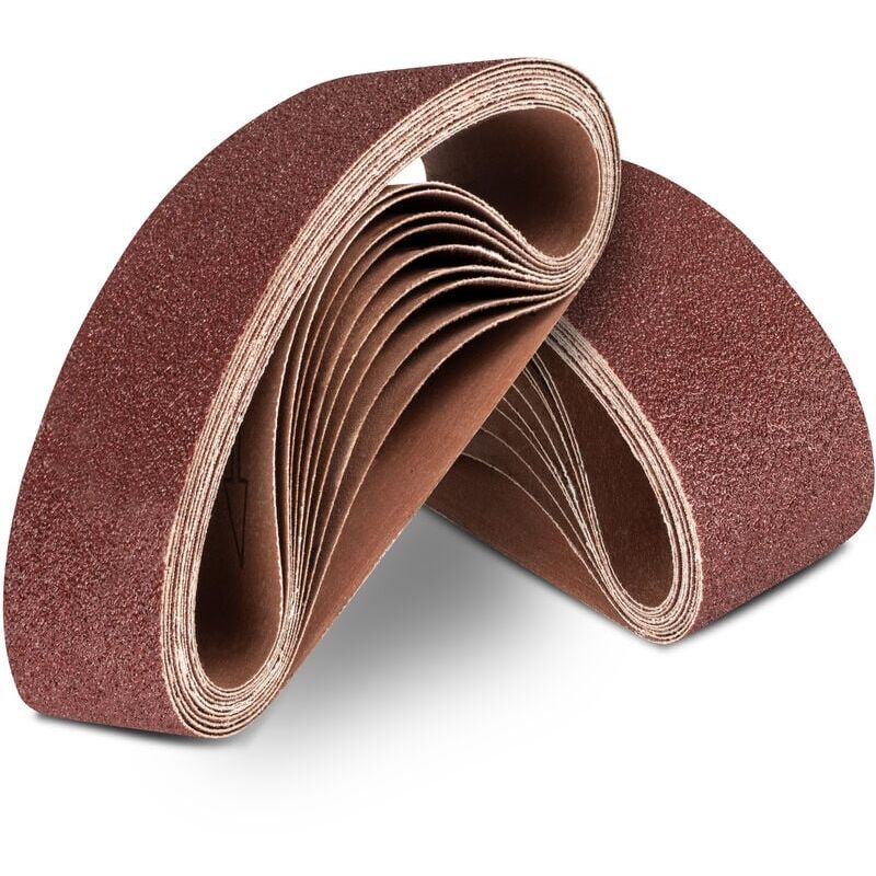 foto del prodotto nastro abrasivo promozionale aiperq 75x457 mm grane 1 x 40 60 e 2 x 80 120 180 240 320 400 nastro abrasivo per levigatura, lucidatura e