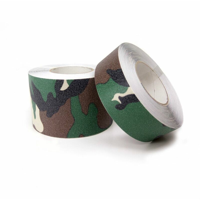 immagine 0 del prodotto nastro adesivo antiscivolo camouflage mimetico per scale e pavimenti larghezza 25mm x 6mt