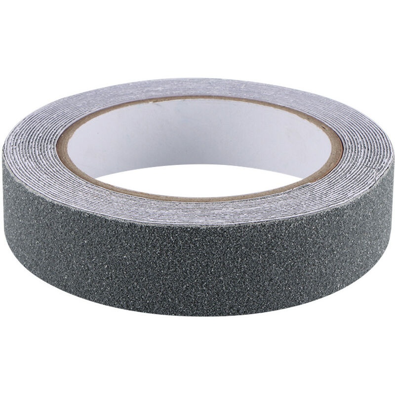 foto del prodotto nastro adesivo antiscivolo grigio in varie misure lunghezza 25mm x 18,3mt