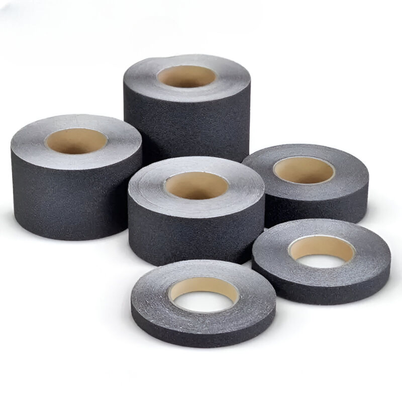 foto del prodotto nastro adesivo antiscivolo nero per interni ed esterni larghezza 25mm x 18,3mt