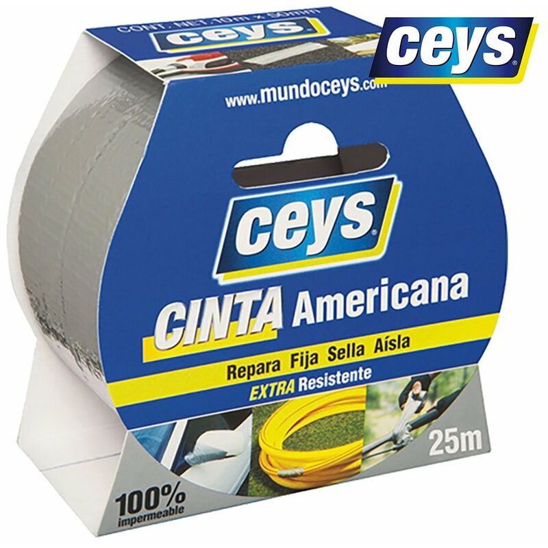 foto del prodotto nastro adesivo argento rotolo 25mx50 507603 ceys