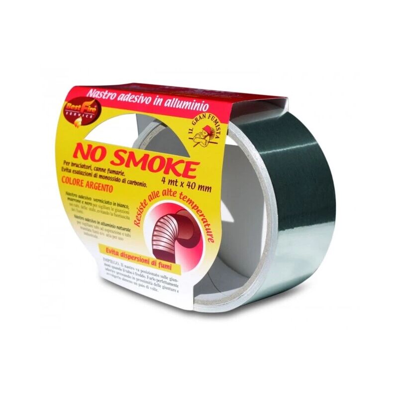 foto del prodotto nastro adesivo best fire no smoke in alluminio, 40 mm x 4 mt