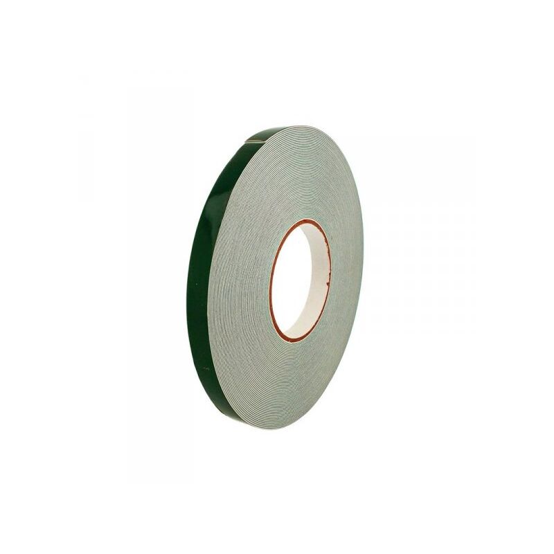 foto del prodotto nastro adesivo biadesivo anti urto in schiuma di polietilene 15mm x 25m per binario guida barra elettrificata cb2107 cb2107b