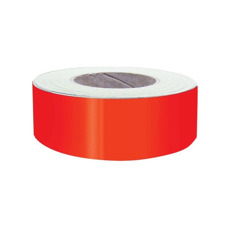 foto del prodotto nastro adesivo fluorescente ad alta visibilit rosso 3m larghezza 50mm, lunghezza 1 metro