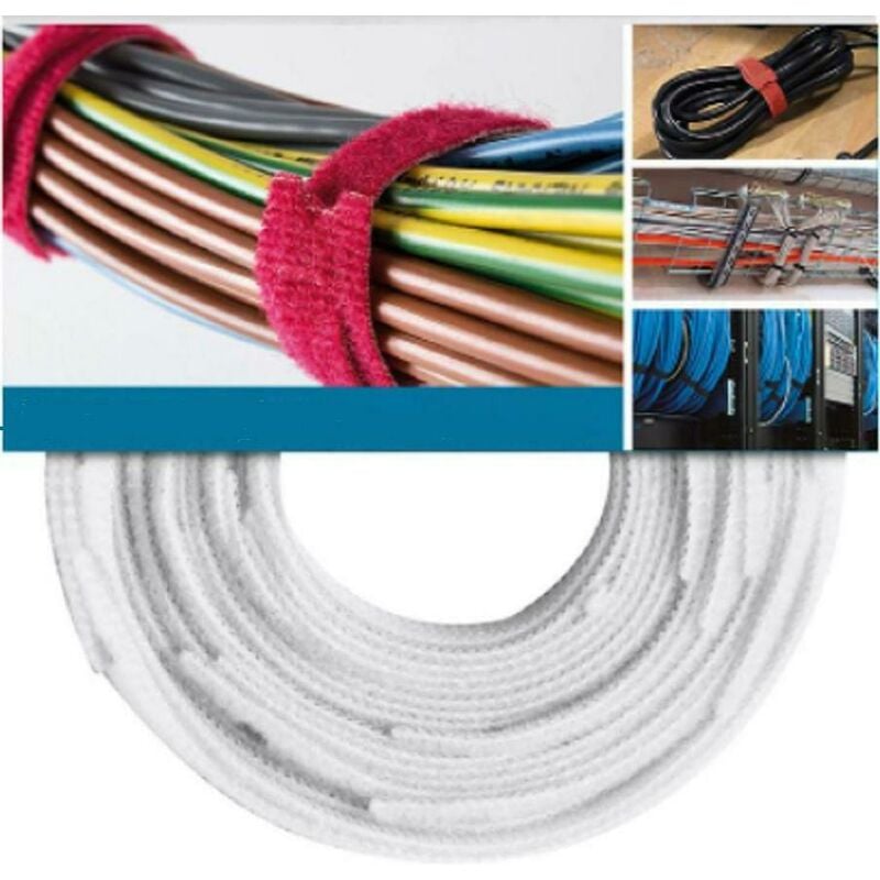 foto del prodotto nastro adesivo gancio e anelo roll with 25 units white vel ow64400