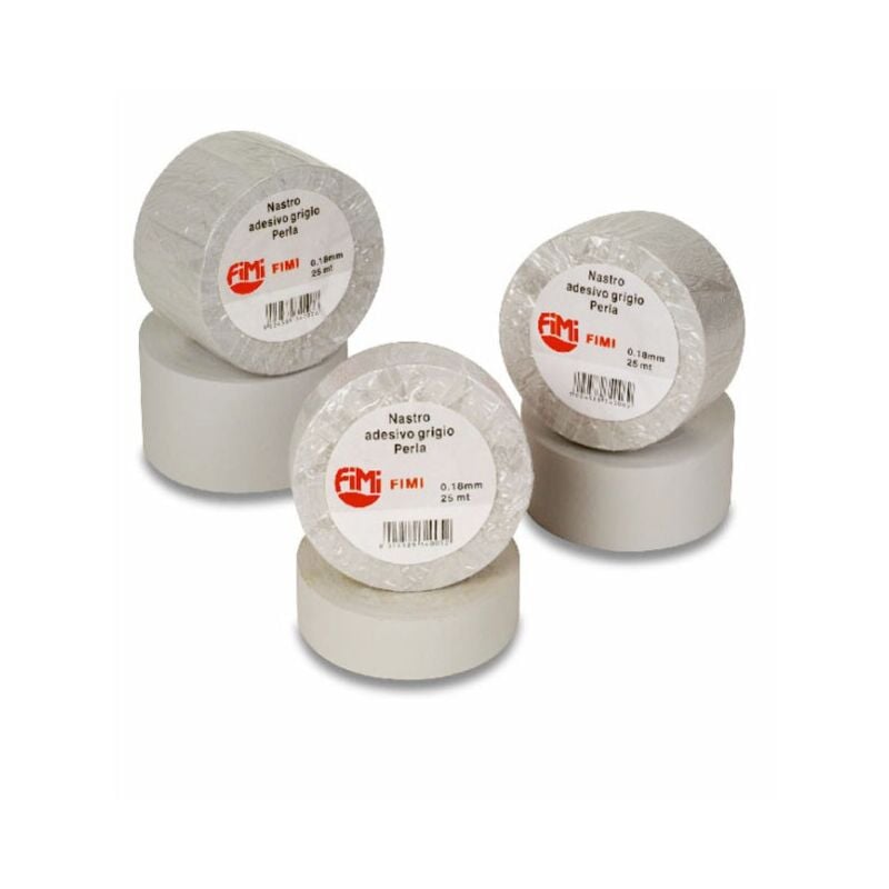 foto del prodotto nastro adesivo grigio perla cm3,8 x 25mt, nastro isolante in pvc autoestinguente 34006