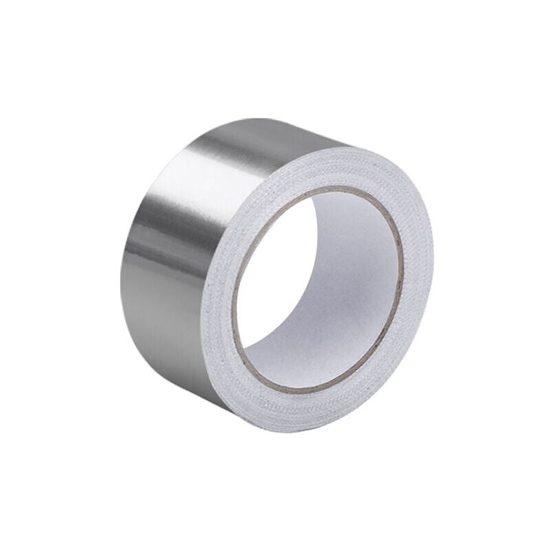 foto del prodotto nastro adesivo in alluminio, 2 rotoli da 5 cm x 5 m, nastro adesivo per alte temperature, rotolo di isolamento termico, pu essere utilizzato per