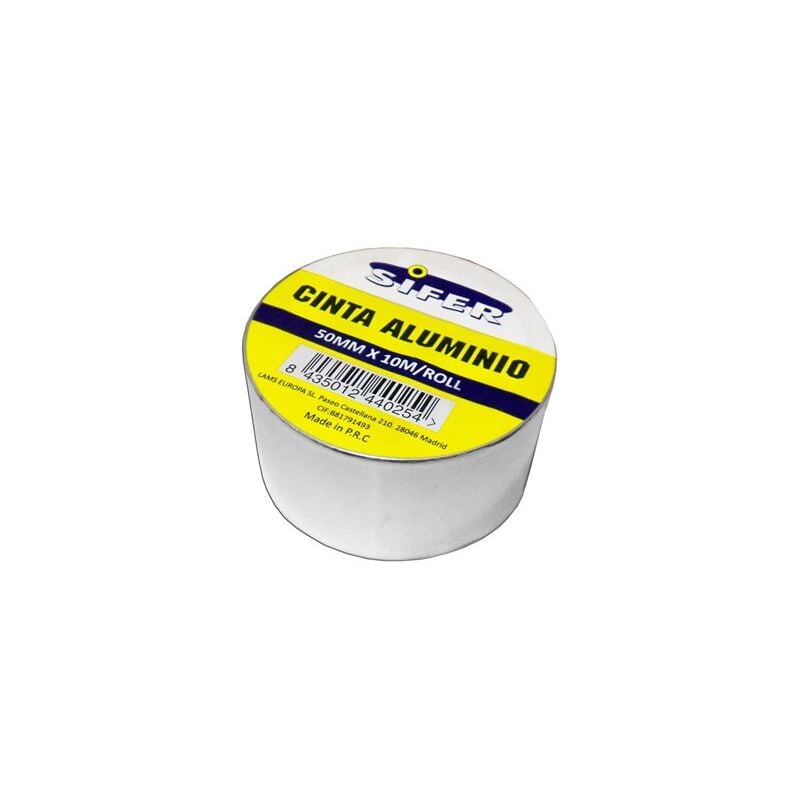 foto del prodotto nastro adesivo in alluminio per alte temperature rotolo 50 mm x 10 m