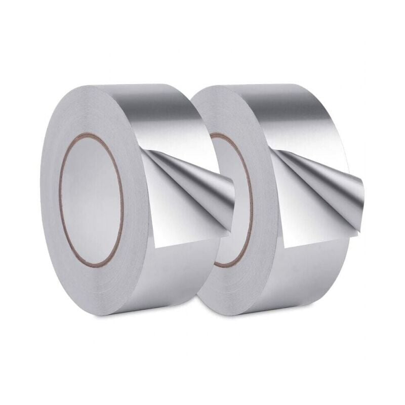 foto del prodotto nastro adesivo in alluminio, striscia sigillante in alluminio, nastro in alluminio impermeabile, per cucina, superficie metallica, 20 m30 mm 2