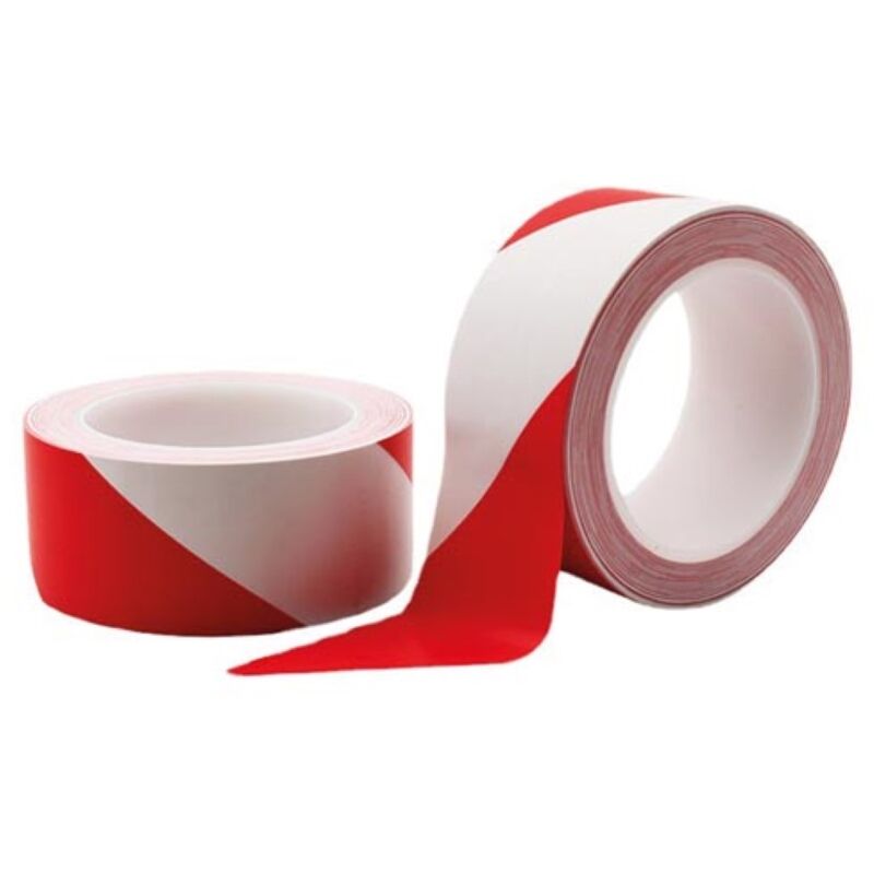 foto del prodotto nastro adesivo in pvc 5cm x 33m rosso bianco