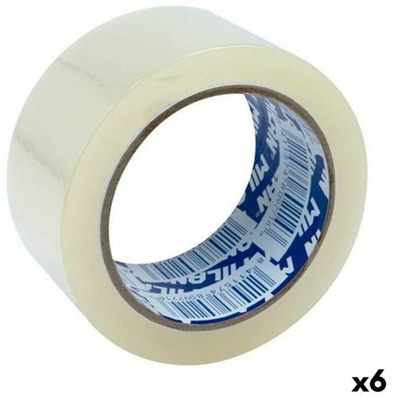 foto del prodotto nastro adesivo milan trasparente imballaggio 66 m 5 cm 6 unit 