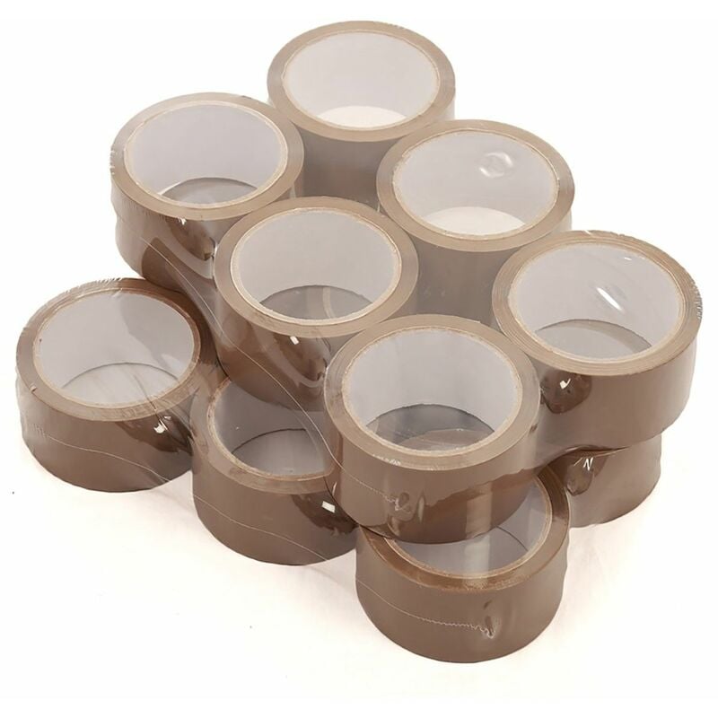 foto del prodotto nastro adesivo per imballaggio avana silenzioso polipropilene acrilico ppl 66 132 mt x 50 mm packaging 50mm x 66mt 36 rotoli 
