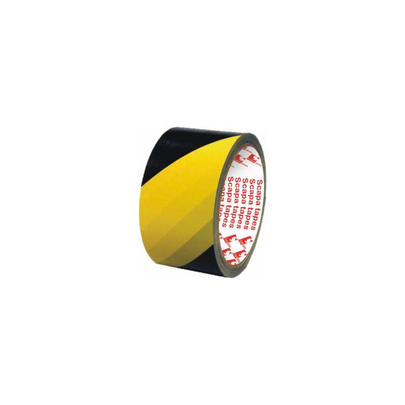 foto del prodotto nastro adesivo pvc zebra 16 100 mm 33x75 scapa giallo nero 2724 149459