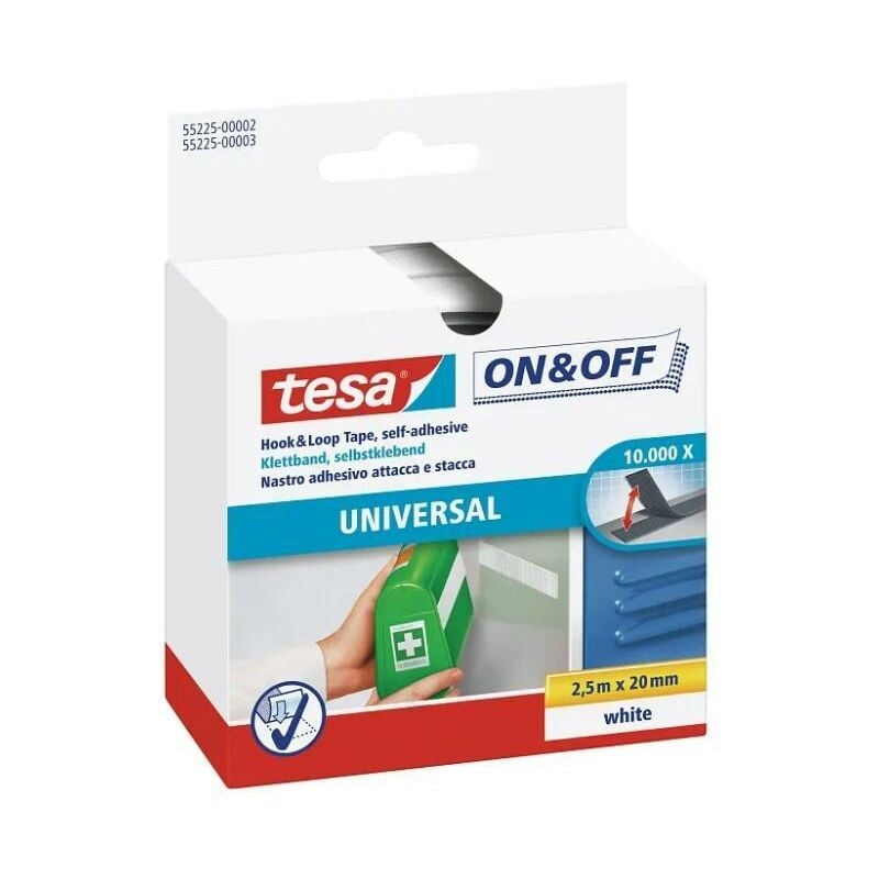 foto del prodotto nastro adesivo riapribile tesa on off nero 55225 ne