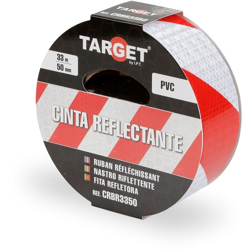 foto del prodotto nastro adesivo riflettente prismatico 33 mt x 50 mm catarifrangente crbr3350