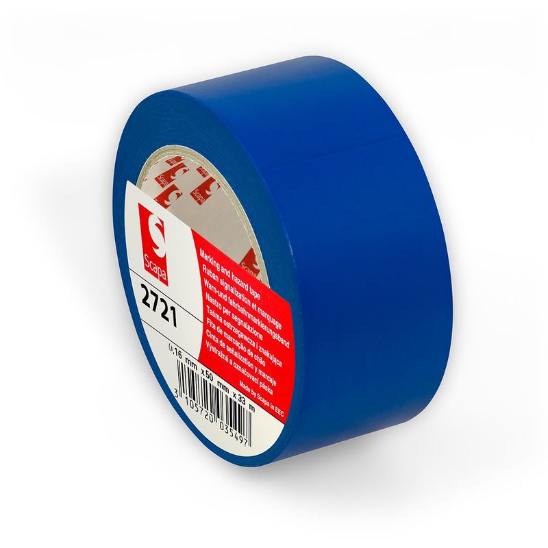 foto del prodotto nastro adesivo scapa 2721 per indicazioni in zone di alto passaggio 50mm x 33mt colore blu