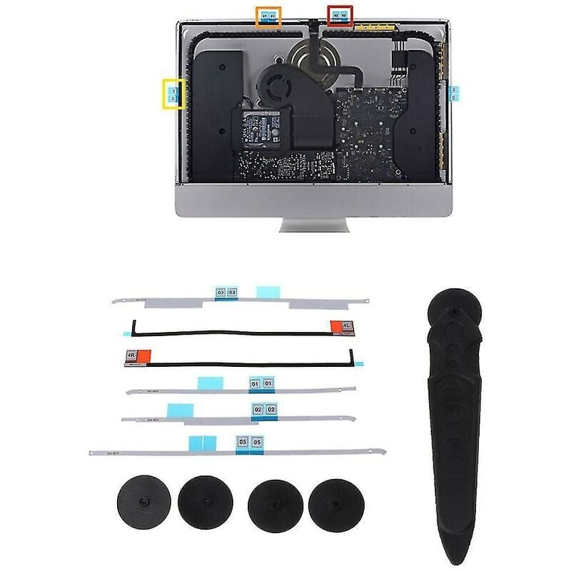 foto del prodotto nastro adesivo schermo lcd per modelli imac 21 a1418 con rotella di apertura attrezzi