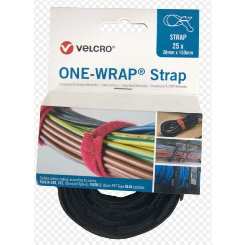 foto del prodotto nastro adesivo strap roll with 25 units black vel ow64401
