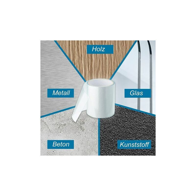 foto del prodotto nastro adesivo subacqueo, nastro sigillante, nastro di riparazione per piscina, tenda, telo, grondaia, gommone, colla acrilica 10 cm x 150 cm,