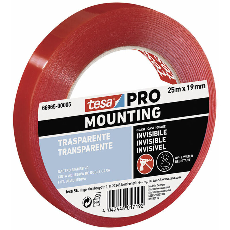 foto del prodotto nastro adesivo tesa mounting pro double face 19 mm x 25 m