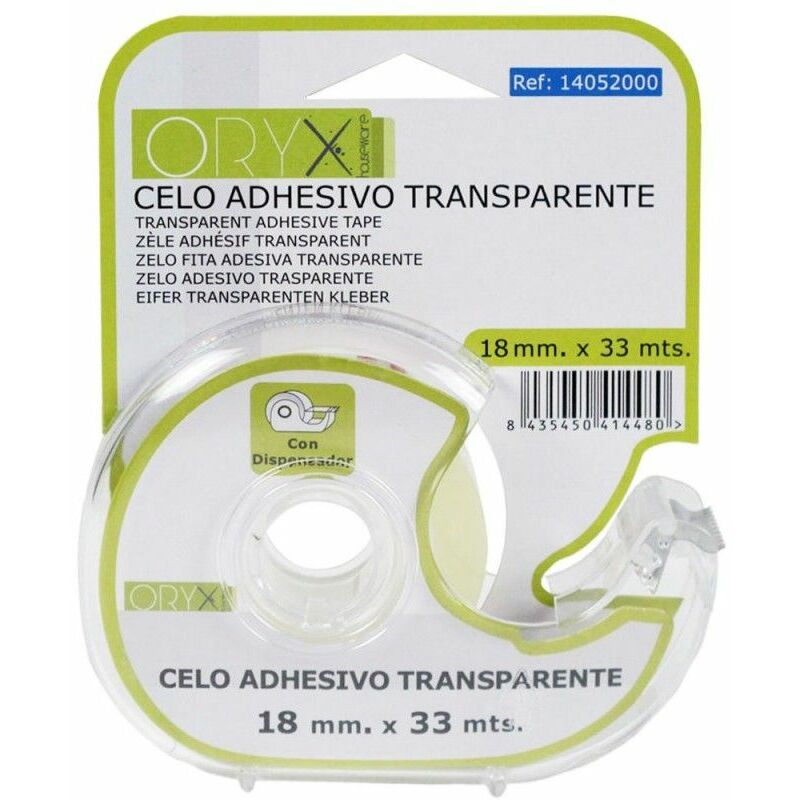 foto del prodotto nastro adesivo trasparente 18 mm. x 33 mt con erogatore.