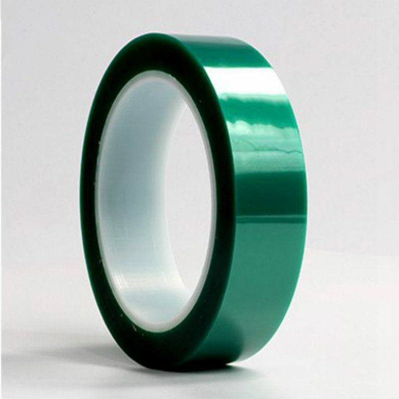 foto del prodotto nastro adesivo verde siliconico mascheratura in poliestere per alte temperature 66mt 60my misura 25mm x 66 mt