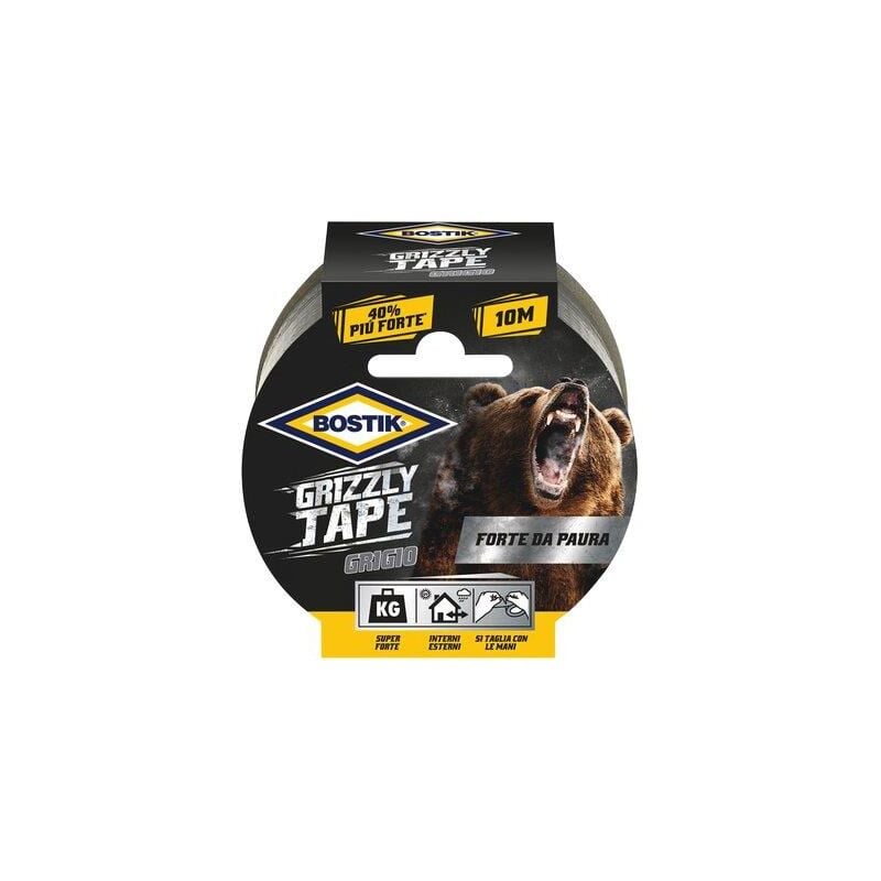 foto del prodotto nastro alta resistenza grizzly bostik grigio mm 50 ml 25