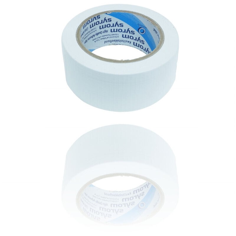foto del prodotto nastro americano bianco telato resistente 50 mm x 25 mt sigilla ripara imballa - - trade shop traesio