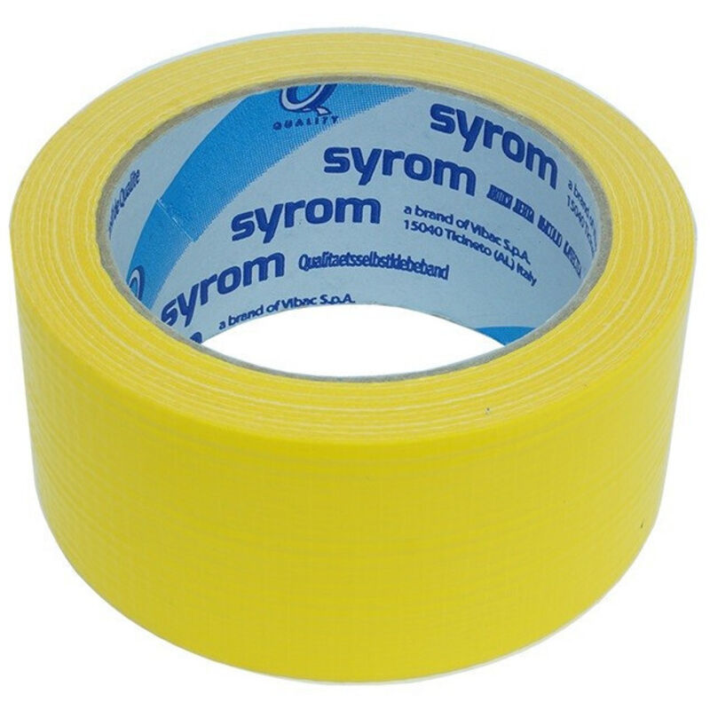 foto del prodotto nastro americano giallo telato resistente 50 mm x 25 mt sigilla ripara imballa - - trade shop traesio