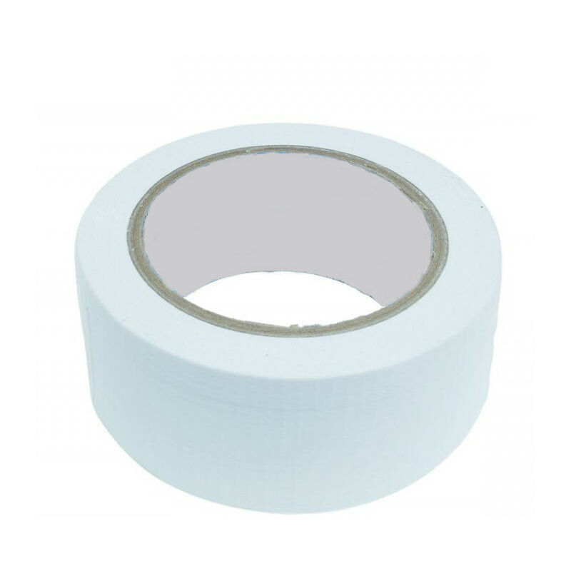 foto del prodotto nastro americano telato adesivo hot melt h50x25 bianco rinforzato autoadesivo